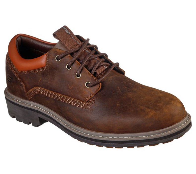 Skechers Alley Way - Kranston - Mens Lace Up Shoes Brown [AU-ZX6270]